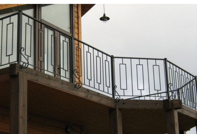 Ограждение балкона из профильной трубы своими руками фото