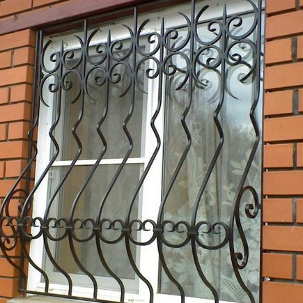 Решетка на окна из металла фото